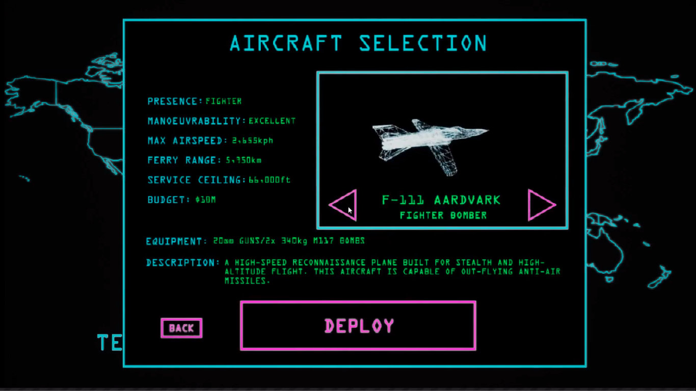 Aircraft select